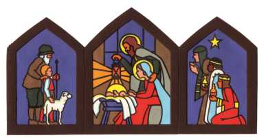 Transparent - Heilige Familie  19,5 x 10 cm 