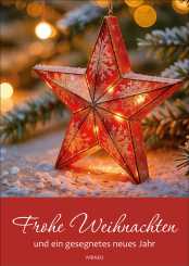 Weihnachtsheft A6 - Frohe Weihnachten und ein gesegnetes neues Jahr 