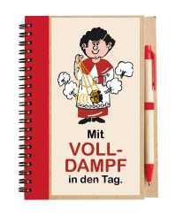 Notizbuch mit Kuli - Mini - Mit Volldampf in den Tag 