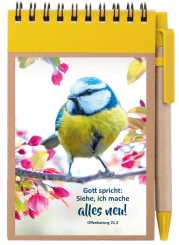 Notizblock A7 mit Kuli - Jahreslosung 2026 - Vogel 