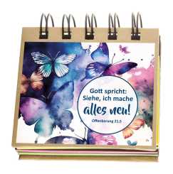 Haftnotizen-Set - Jahreslosung 2026 - Schmetterling 