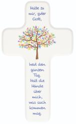 Holzkreuz 18 x 11 cm - Händebaum 