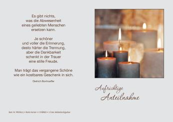 Doppelkarte plano - Aufrichtige Anteilnahme 