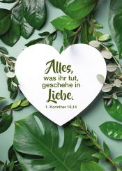 Doppelkarte plano - Jahreslosung 2024 - Pflanzen 