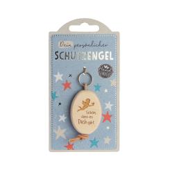 Schlüsselanhänger Engel aus Holz 