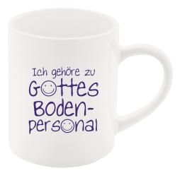 Tasse - Ich gehöre zu Gottes Bodenpersonal 