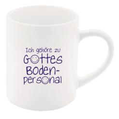 Tasse - Ich gehöre zu Gottes Bodenpersonal 