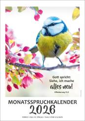 Monatsspruchkalender 2026 - A4 
