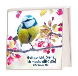 Notizblock Milchkarton - Jahreslosung 2026 - Vogel 