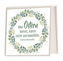 Notizblock Milchkarton - Osterkranz - Wer Ostern kennt, kann nicht verzweifeln 