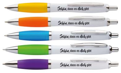 5er-Set Kugelschreiber - Schön, dass es dich gibt 