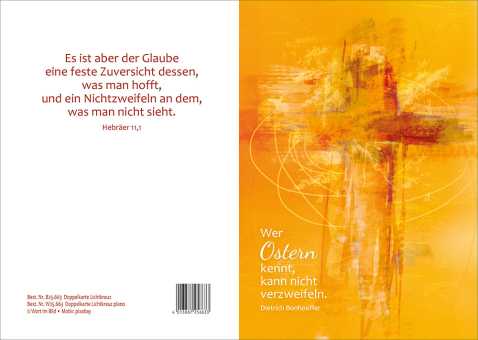 Doppelkarte plano - Lichtkreuz 