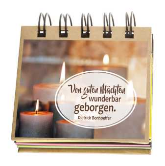 Haftnotizen-Set - Kerzen - Von guten Mächten wunderbar geborgen 