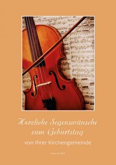 Heft A5 - Herzliche Segenswünsche zum Geburtstag von Ihrer Kirchengengemeinde 