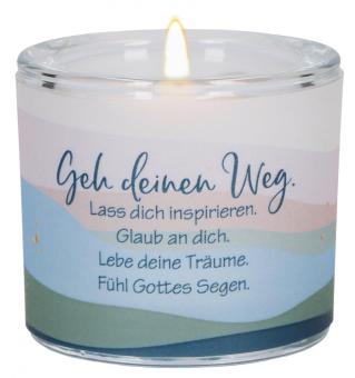 Leuchtglas 6 cm - Geh deinen Weg 