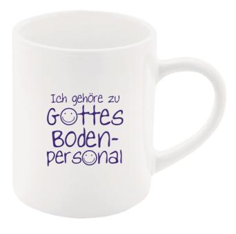 Tasse - Ich gehöre zu Gottes Bodenpersonal 