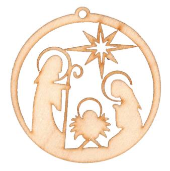 Weihnachtsanhänger Krippe 