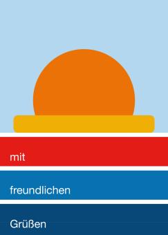 10er-Set Postkarten - mit freundlichen Grüßen 