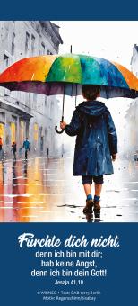 25er-Set Buchzeichen - Jahreslosung 2027 - Regenschirm 