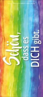 25er-Set Buchzeichen - Regenbogen - Schön, dass es dich gibt 