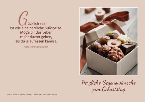 Doppelkarte plano - Herzliche Segenswünsche zum Geburtstag 