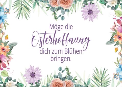 Blumensamen-Karte - Osterhoffnung 