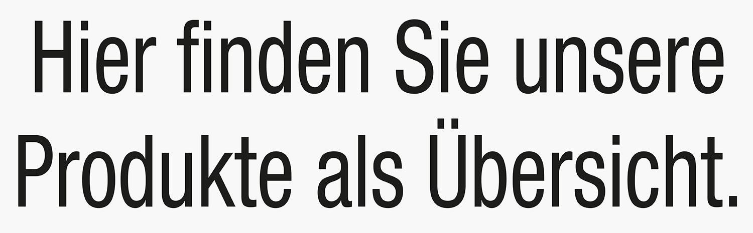 Produktübersicht